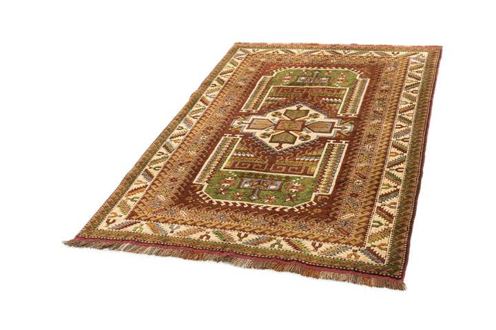 4' 3 x 6' 4 Hand Knotted Kars Wool Rug