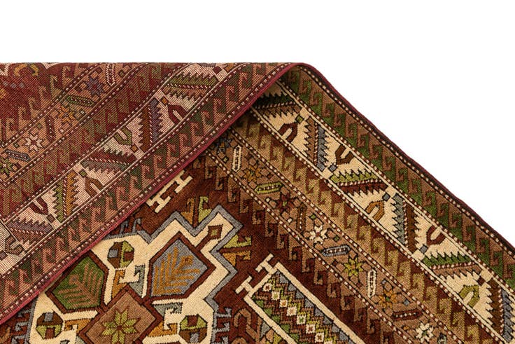 Detail image of 4' 3 x 6' 4 Hand Knotted Kars Wool Rug