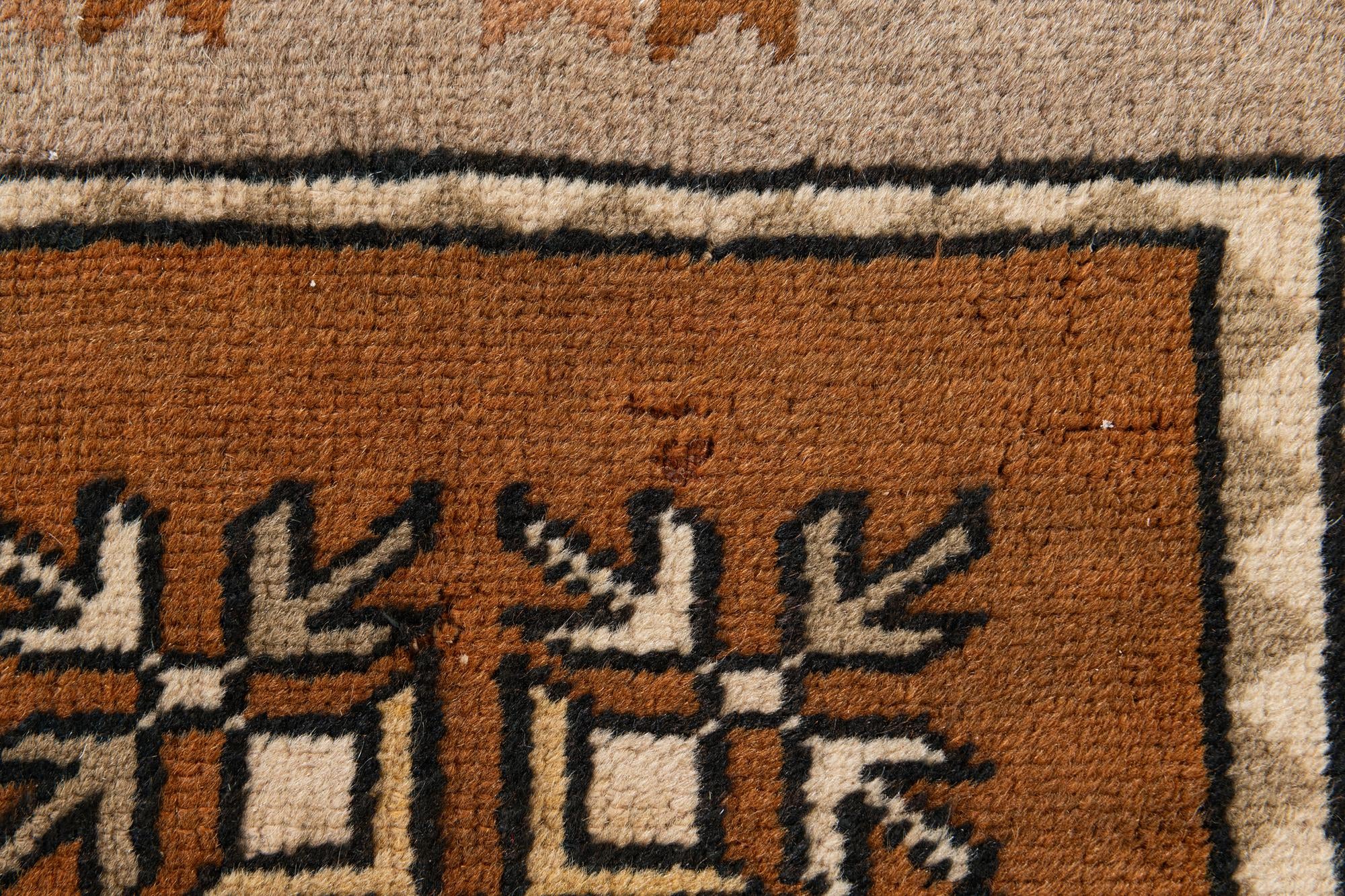 4' x 7' 6 Hand Knotted Kars Wool Rug