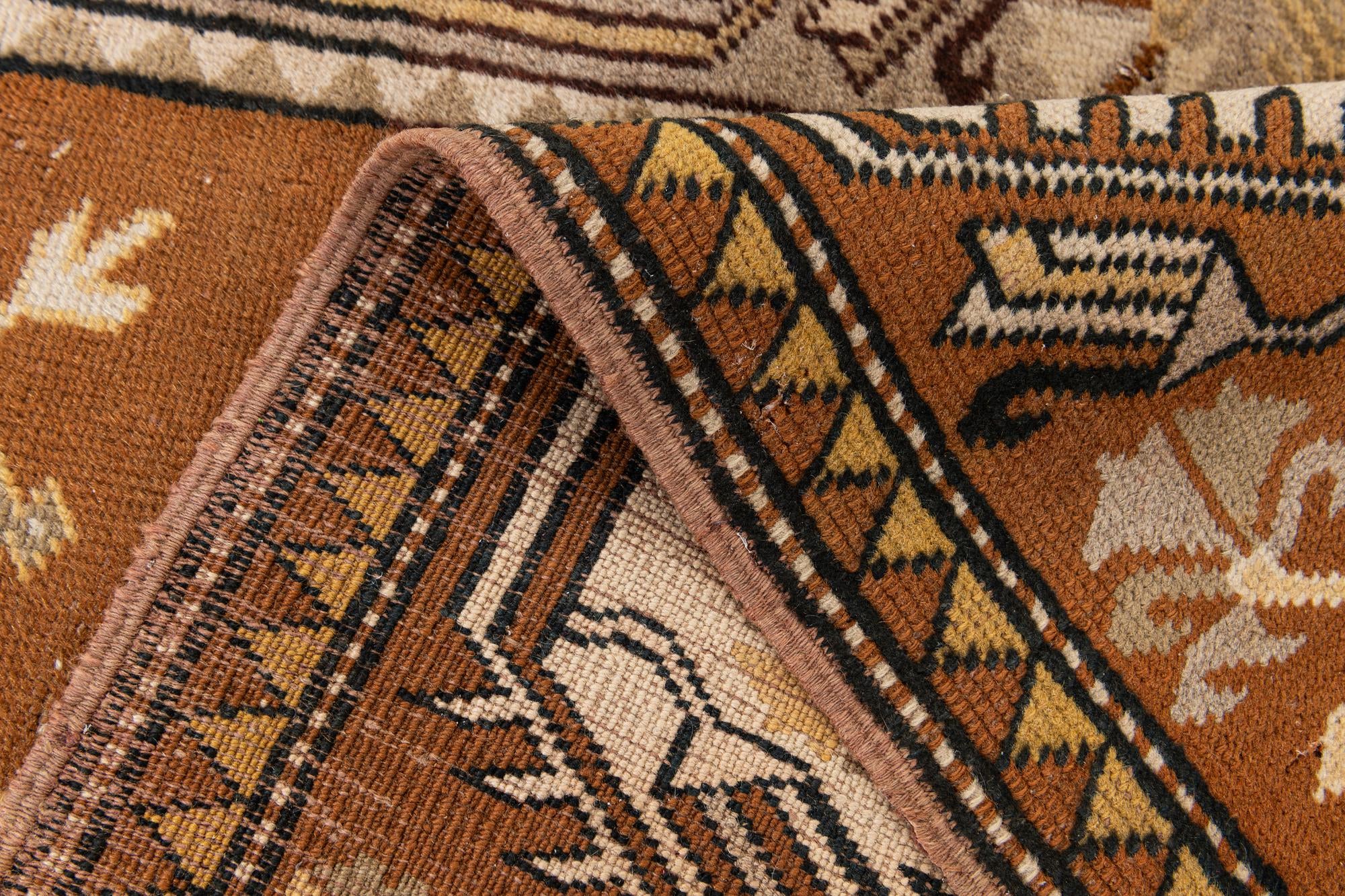 4' x 7' 6 Hand Knotted Kars Wool Rug