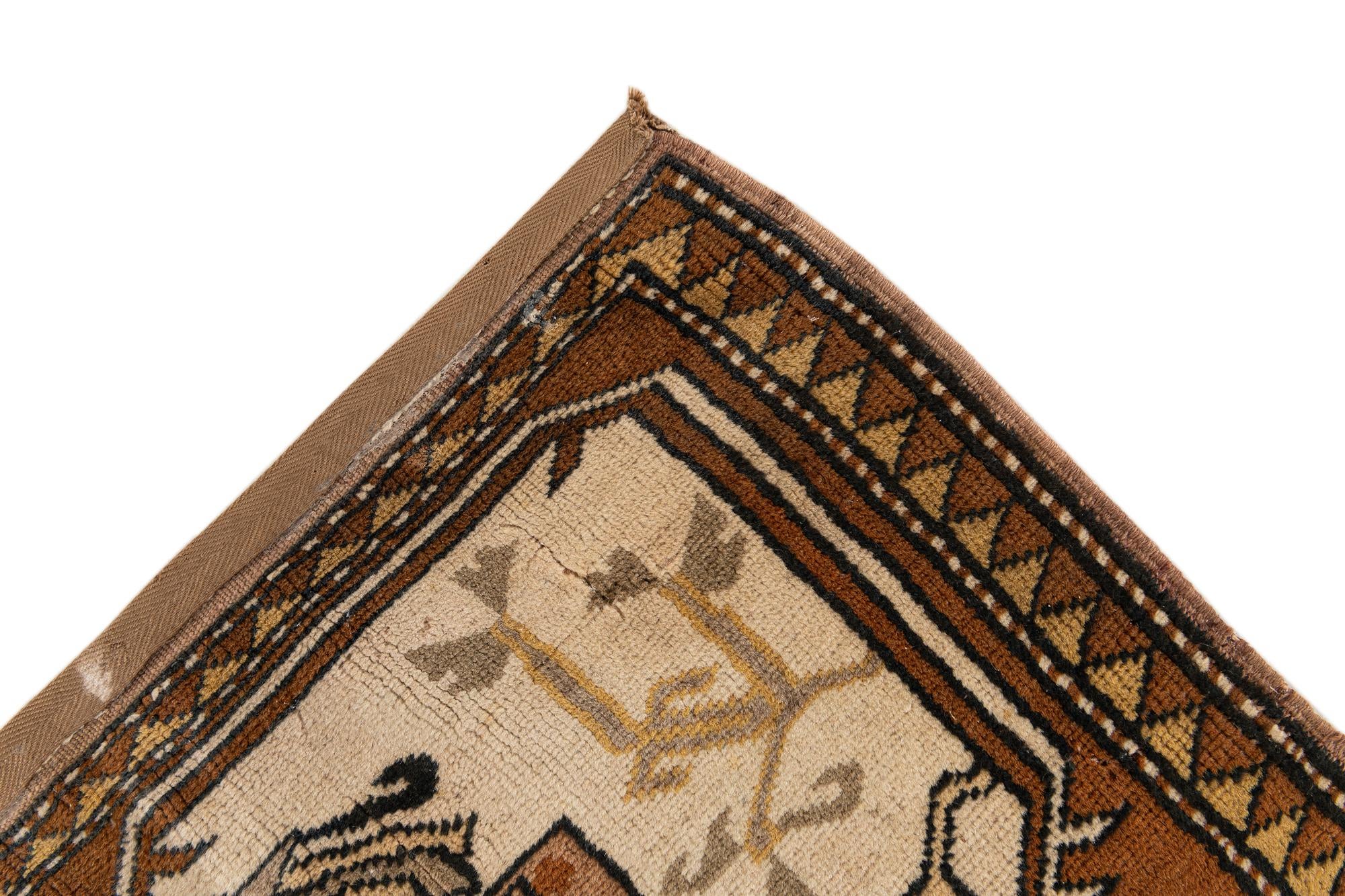 4' x 7' 6 Hand Knotted Kars Wool Rug