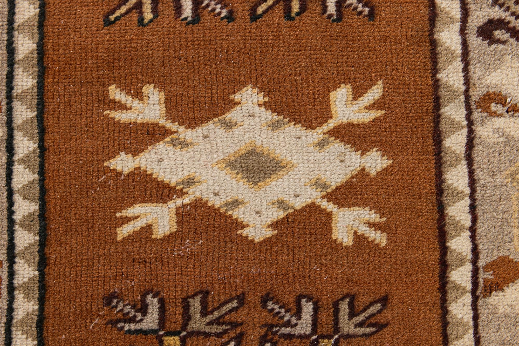 4' x 7' 6 Hand Knotted Kars Wool Rug