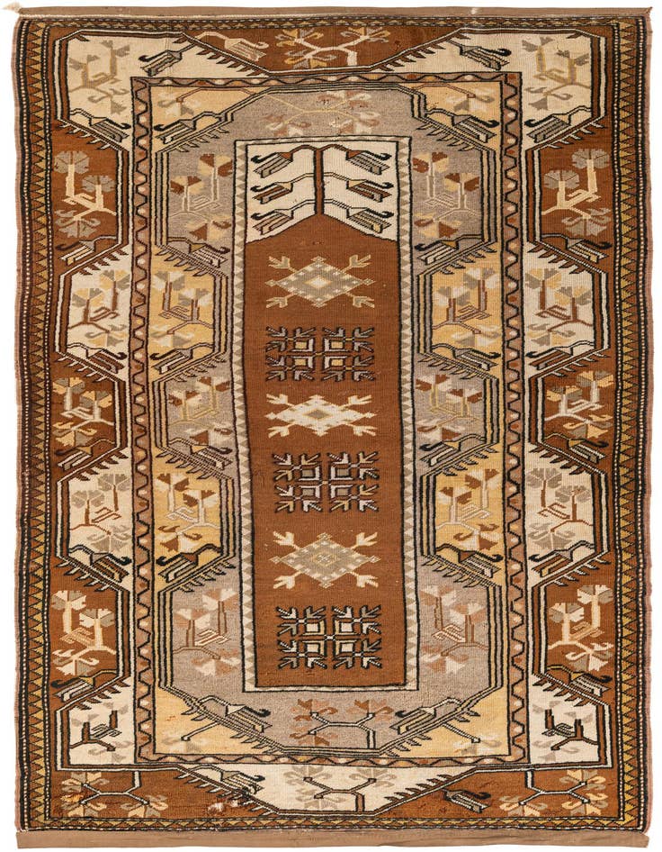 Detail image of 4' x 7' 6 Hand Knotted Kars Wool Rug