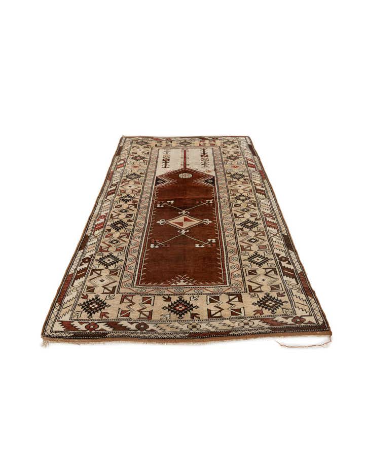 4' 3 x 7' 7 Hand Knotted Kars Wool Rug