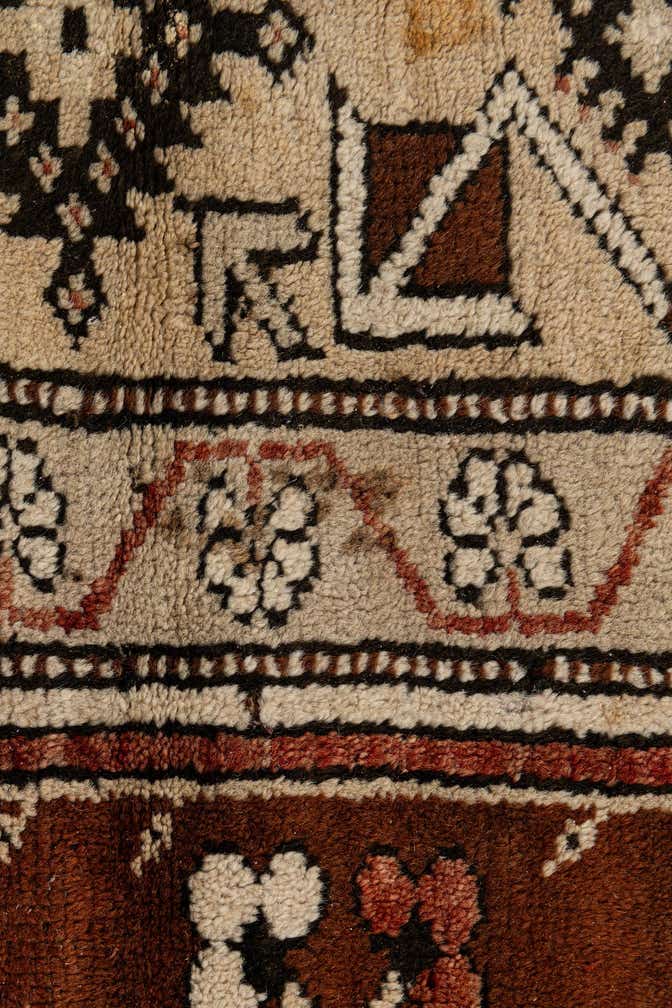 4' 3 x 7' 7 Hand Knotted Kars Wool Rug