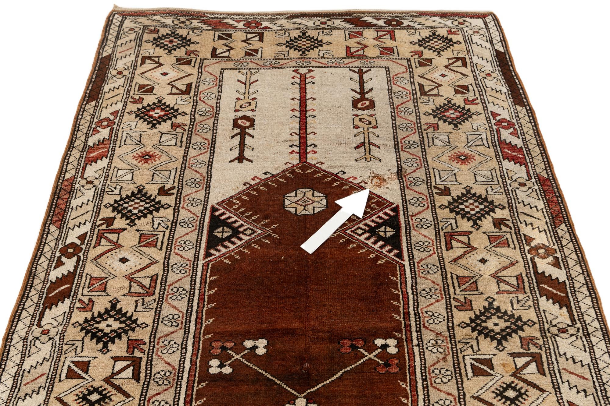 4' 3 x 7' 7 Hand Knotted Kars Wool Rug