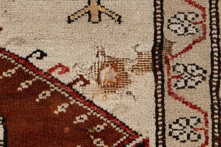 4' 3 x 7' 7 Hand Knotted Kars Wool Rug