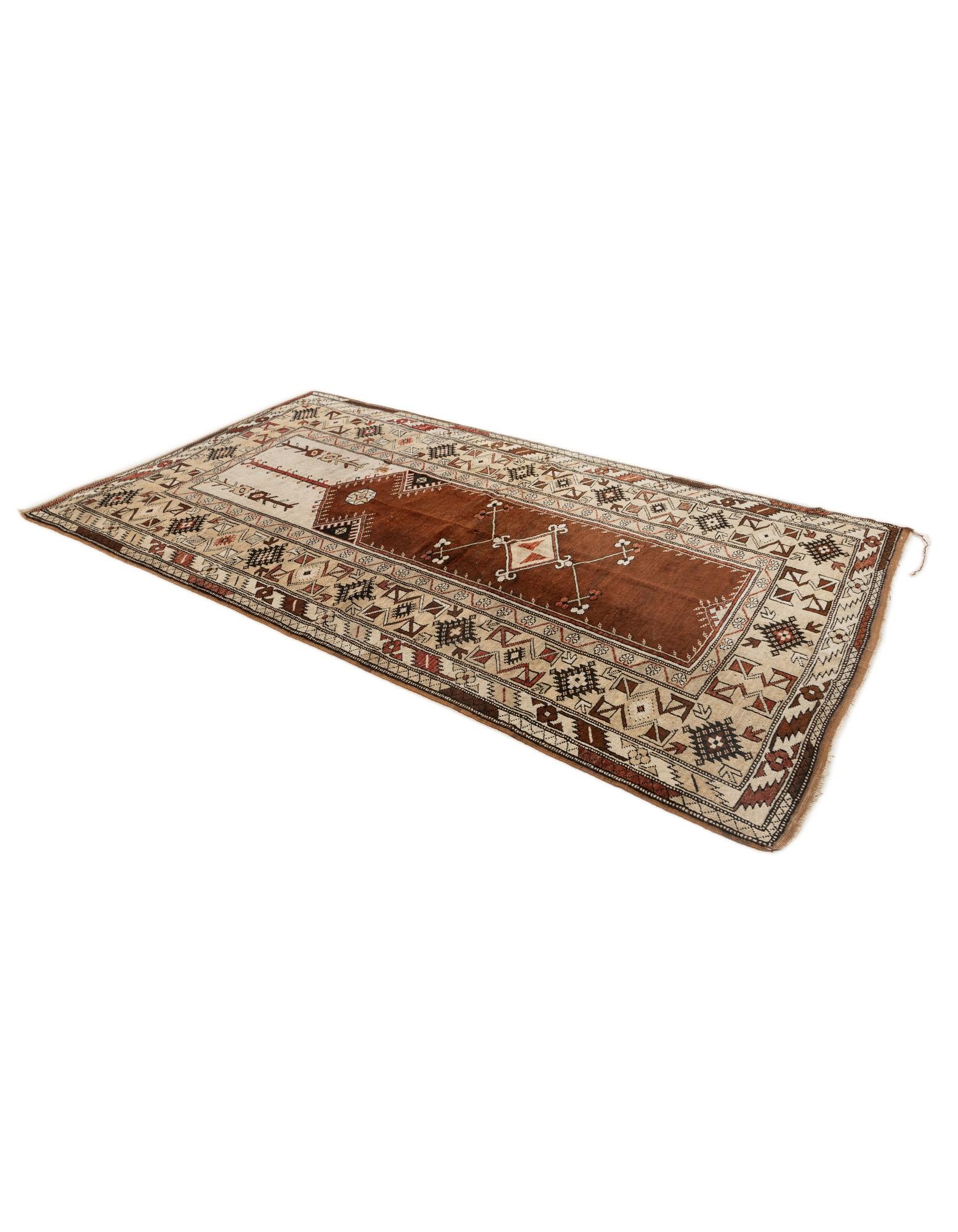 4' 3 x 7' 7 Hand Knotted Kars Wool Rug