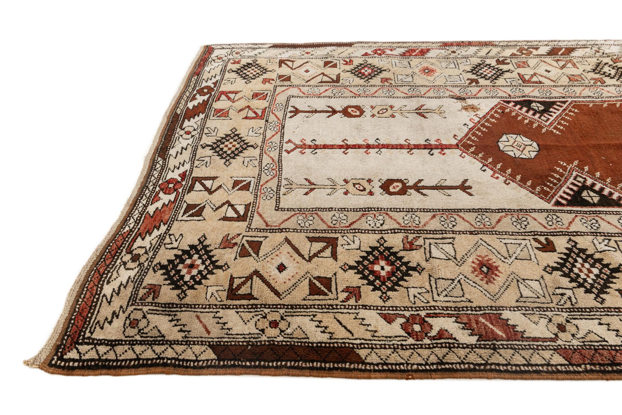 4' 3 x 7' 7 Hand Knotted Kars Wool Rug