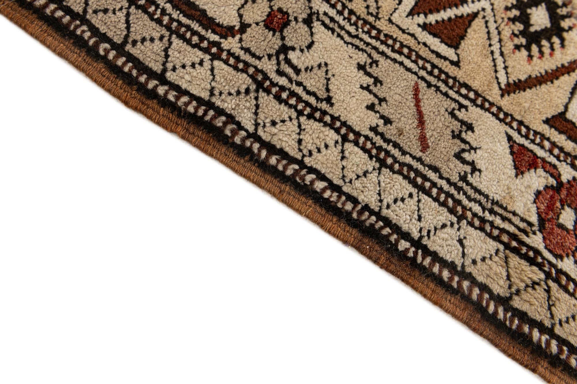 4' 3 x 7' 7 Hand Knotted Kars Wool Rug