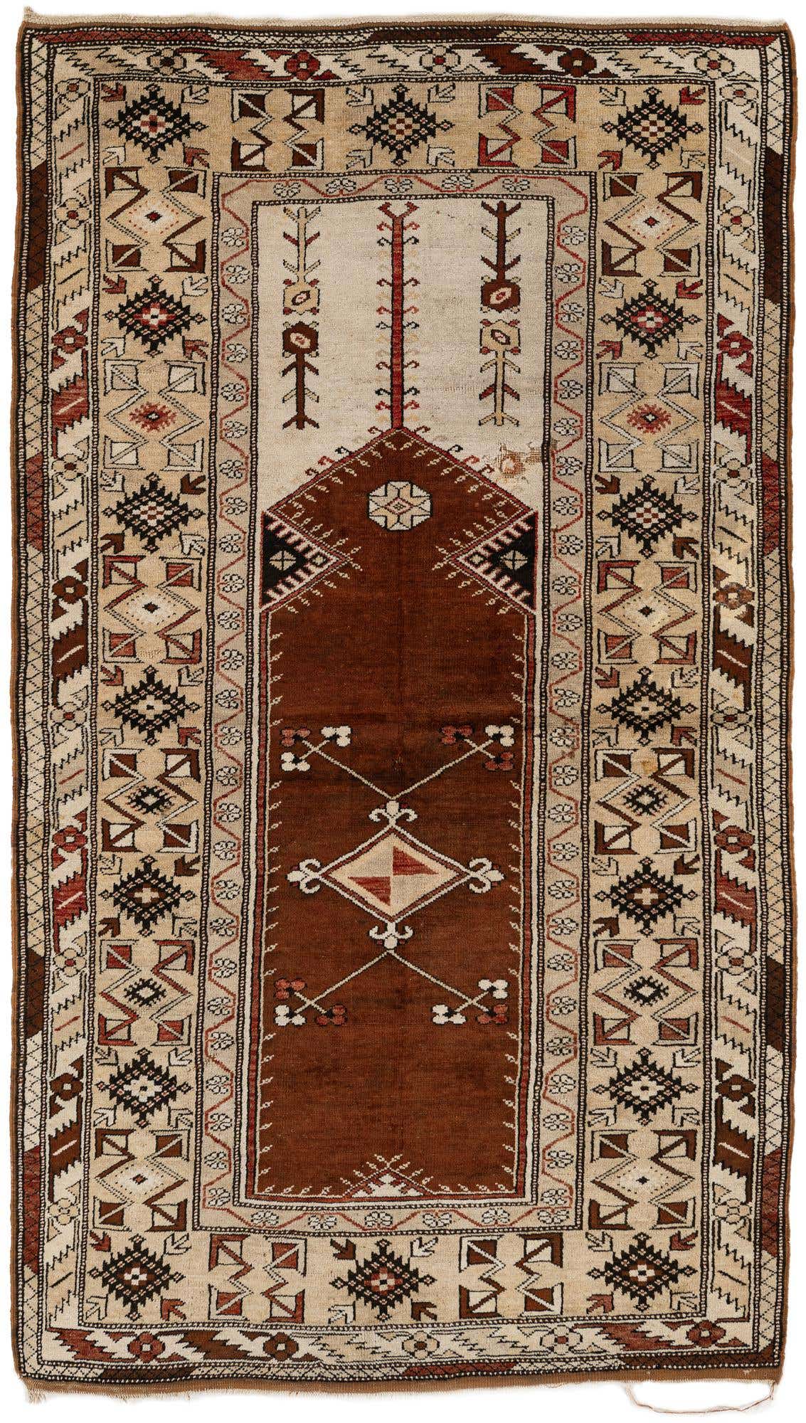 4' 3 x 7' 7 Hand Knotted Kars Wool Rug