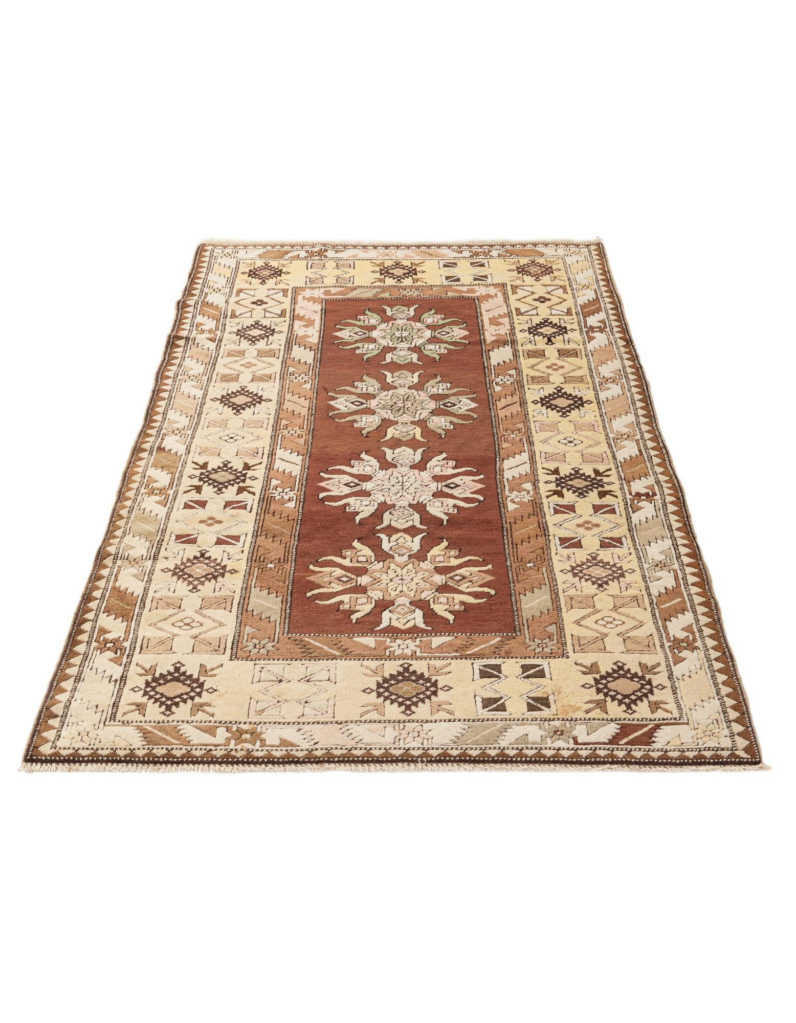 3' 9 x 6' 11 Hand Knotted Kars Wool Rug