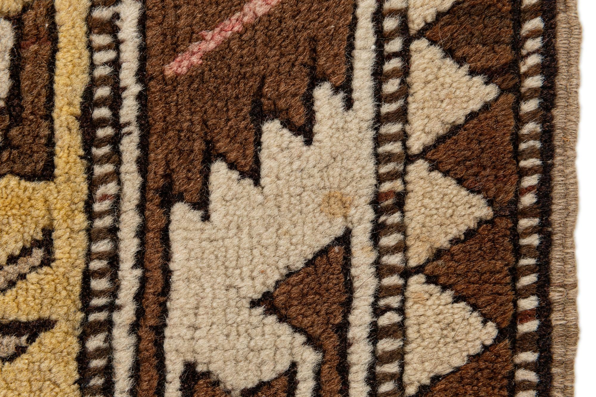 3' 9 x 6' 11 Hand Knotted Kars Wool Rug