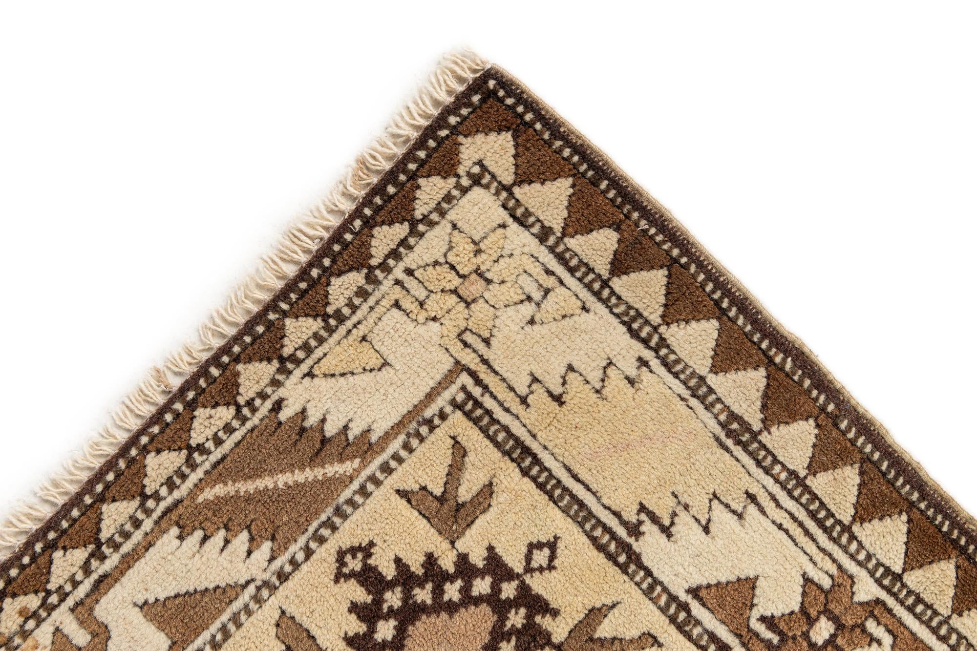 3' 9 x 6' 11 Hand Knotted Kars Wool Rug