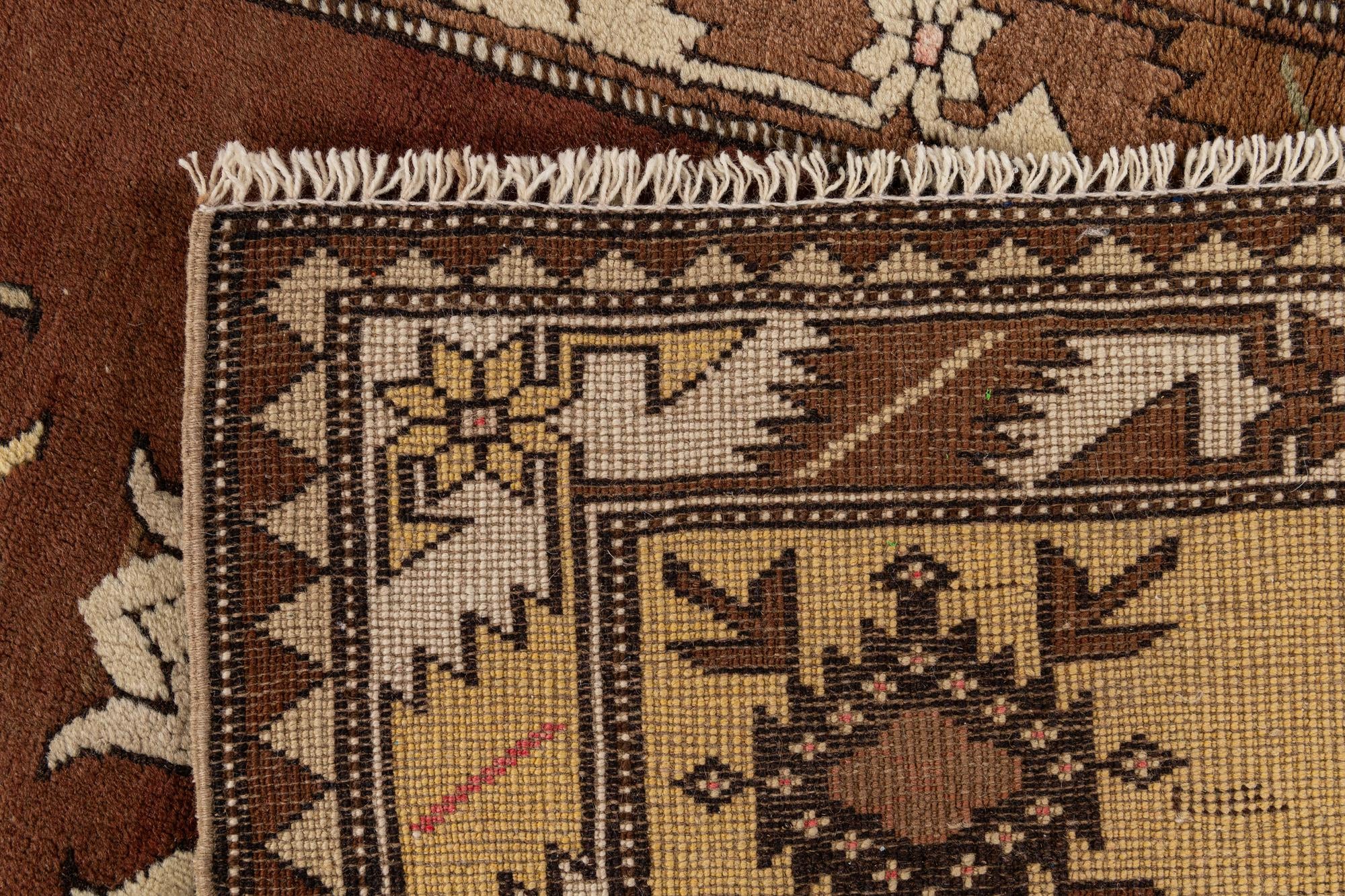 3' 9 x 6' 11 Hand Knotted Kars Wool Rug