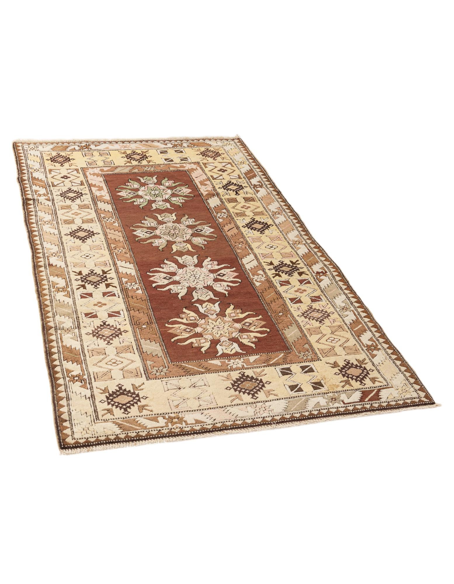 3' 9 x 6' 11 Hand Knotted Kars Wool Rug