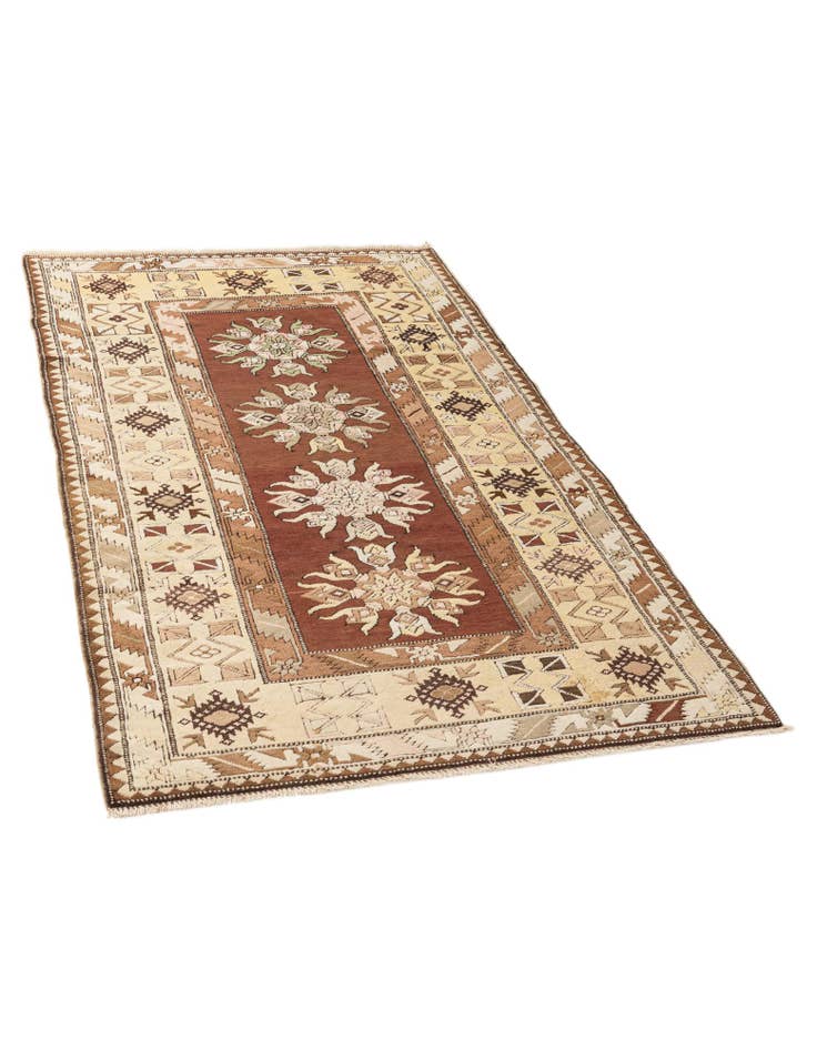 Detail image of 3' 9 x 6' 11 Hand Knotted Kars Wool Rug