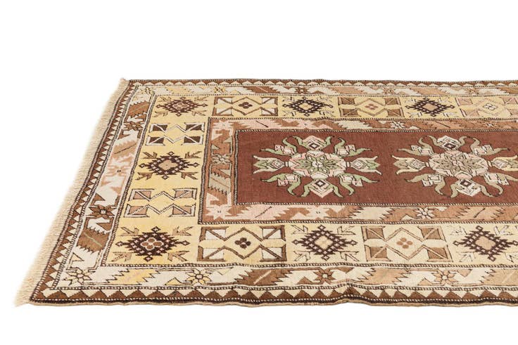 Detail image of 3' 9 x 6' 11 Hand Knotted Kars Wool Rug