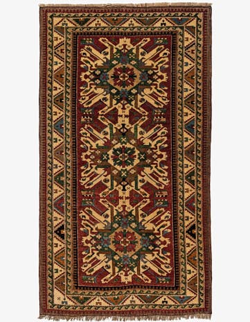 5' 5 x 9' 10 Hand Knotted Kars Wool Rug