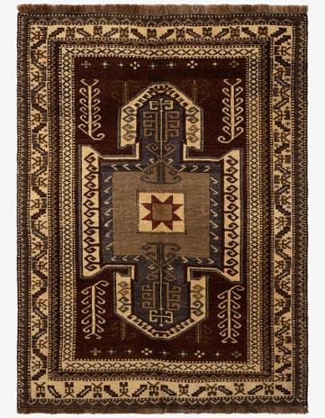 4' 8 x 6' 5 Hand Knotted Kars Wool Rug