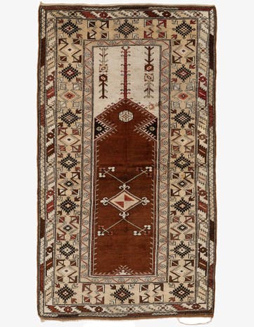 4' 3 x 7' 7 Hand Knotted Kars Wool Rug