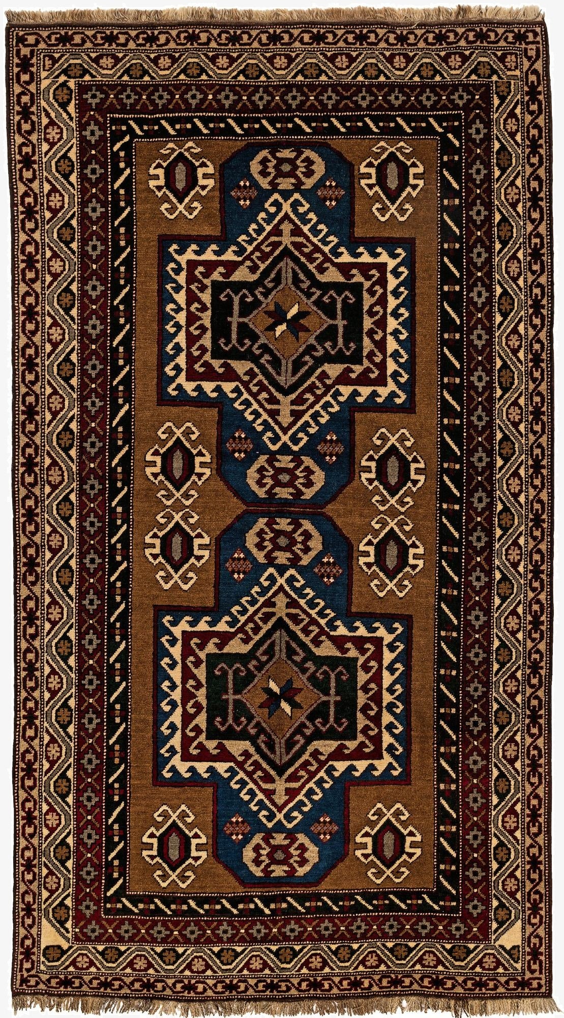 4' 3 x 7' 5  Hand Knotted Kars Wool Rug