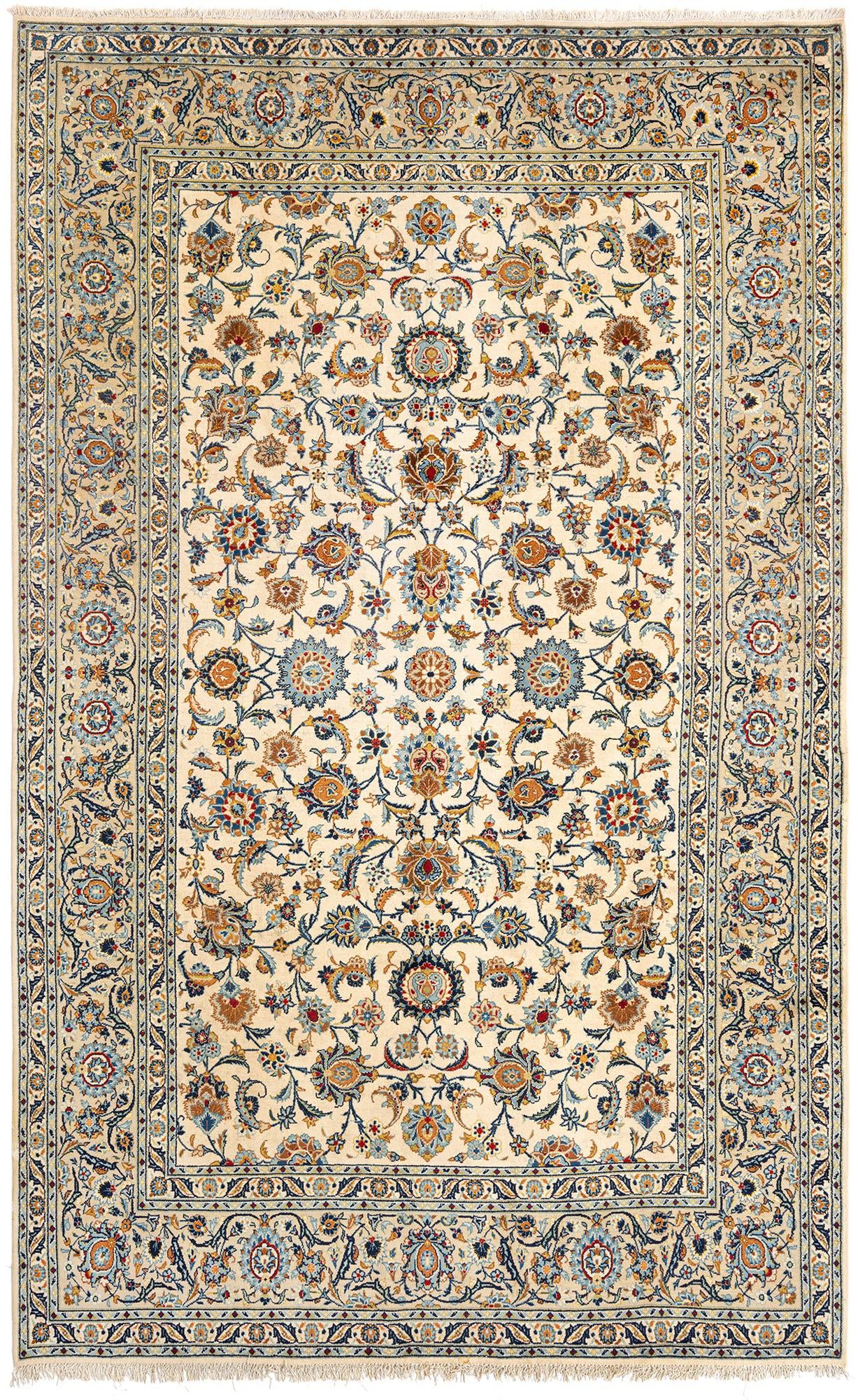 7' 4 x 11' 7 Kashan Wool Rug