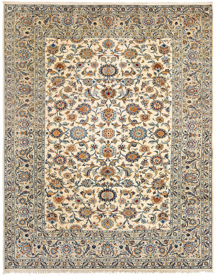 Detail image of 7' 4 x 11' 7 Kashan Wool Rug