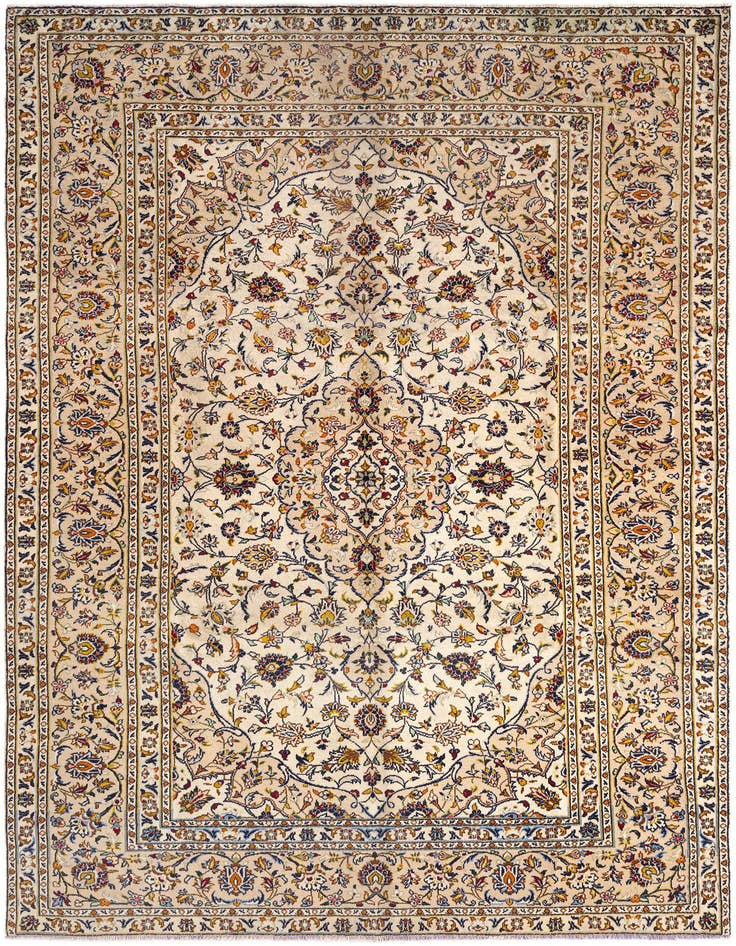 Detail image of 6' 3 x 9' 10 Kashan Wool Rug