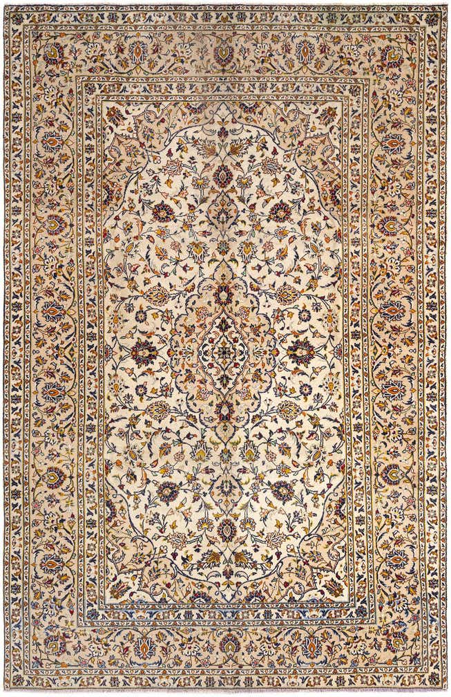 6' 3 x 9' 10 Kashan Wool Rug