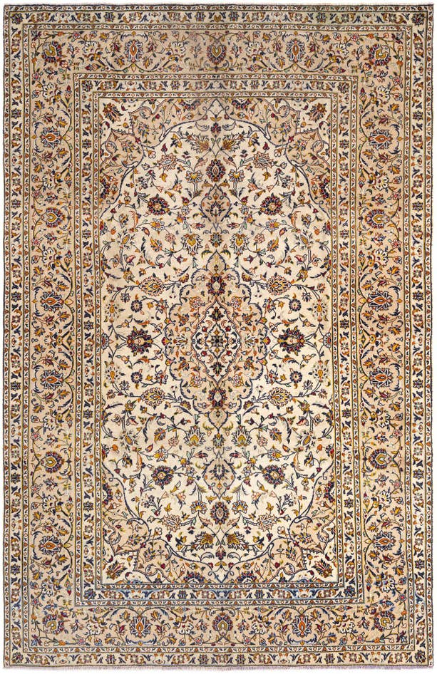 Detail image of 6' 3 x 9' 10 Kashan Wool Rug