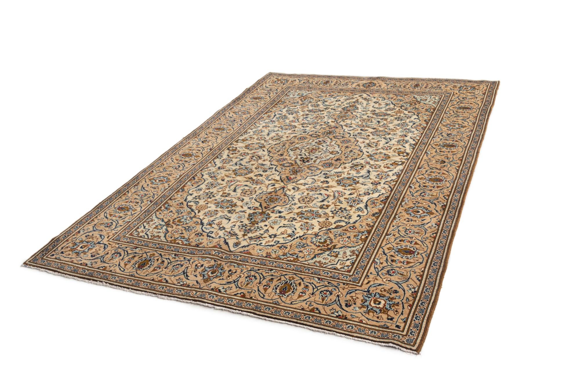 6' 6 x 9' 9 Kashan Wool Rug