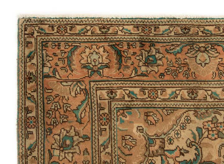 7' 8 x 11' 1 Hand Knotted Kashan Persian Wool Rug