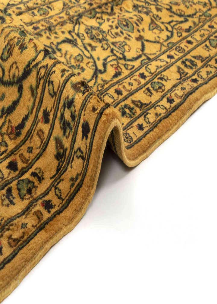 9' 7 x 12' 10 Hand Knotted Kashan Persian Wool Rug