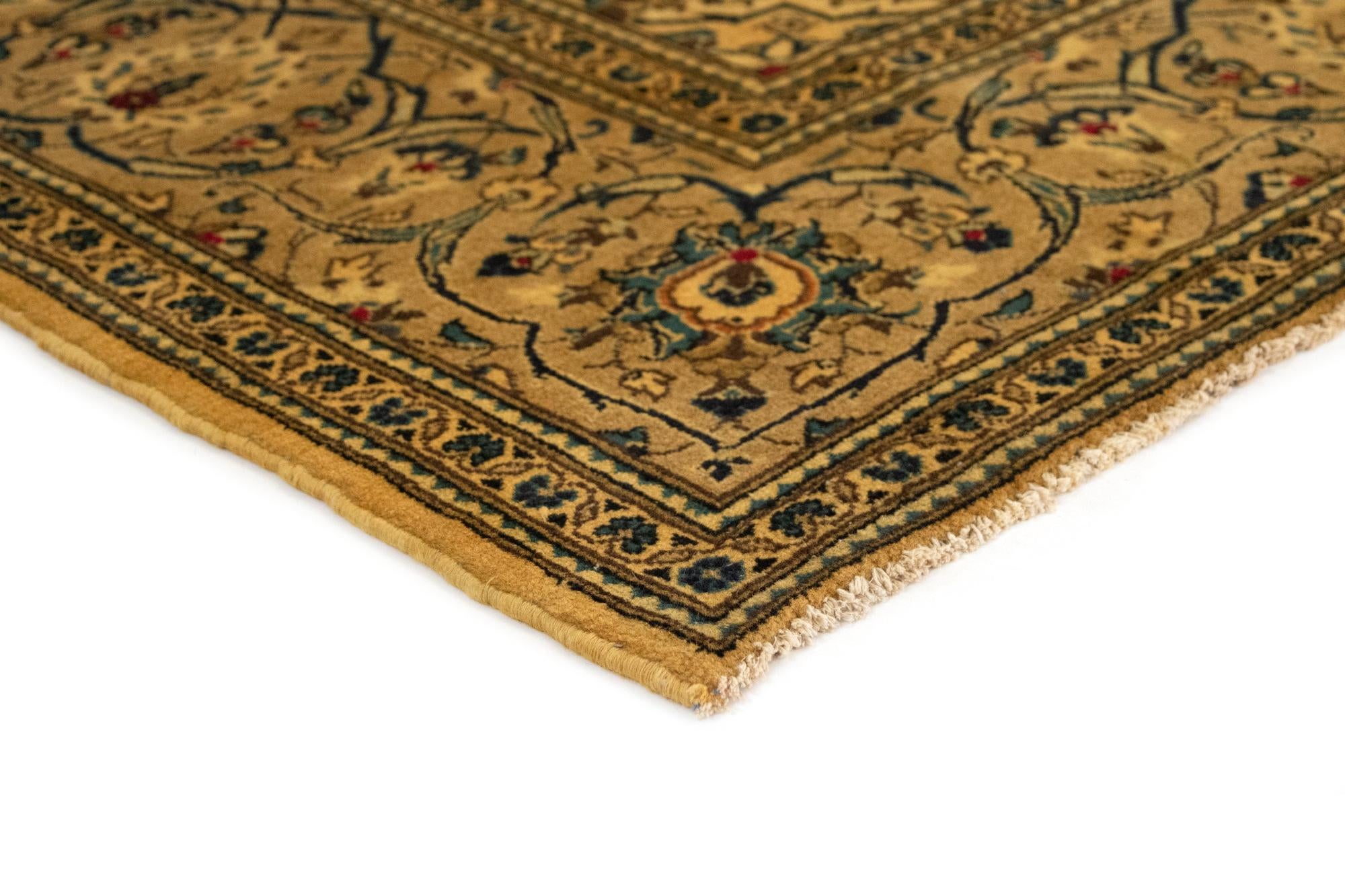 7' 11 x 11' 4 Hand Knotted Kashan Persian Wool Rug