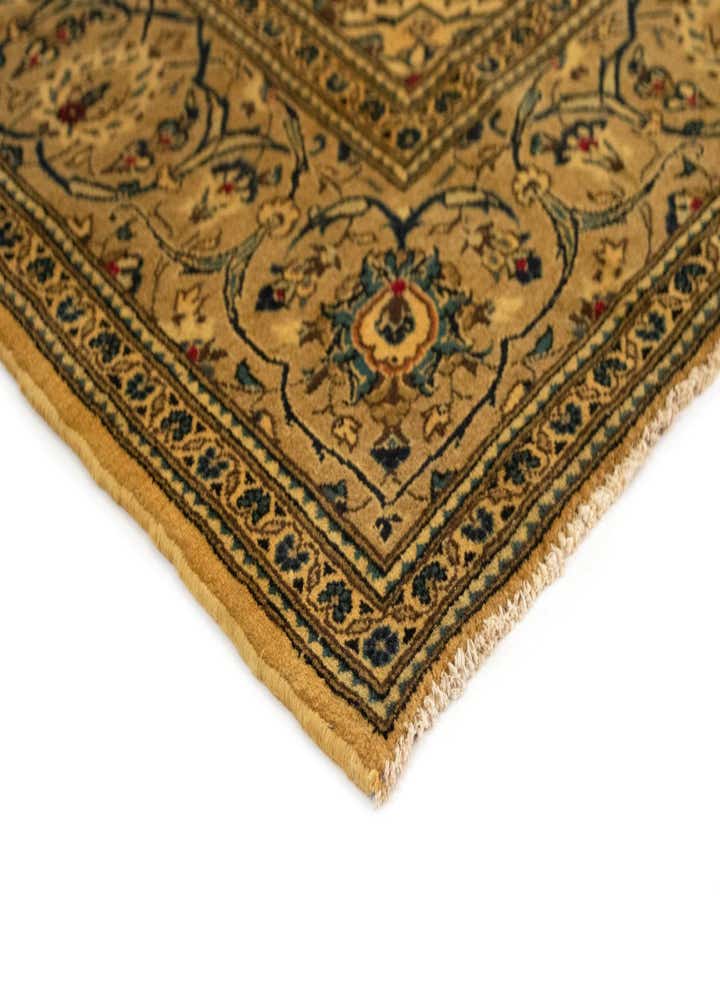 7' 11 x 11' 4 Hand Knotted Kashan Persian Wool Rug