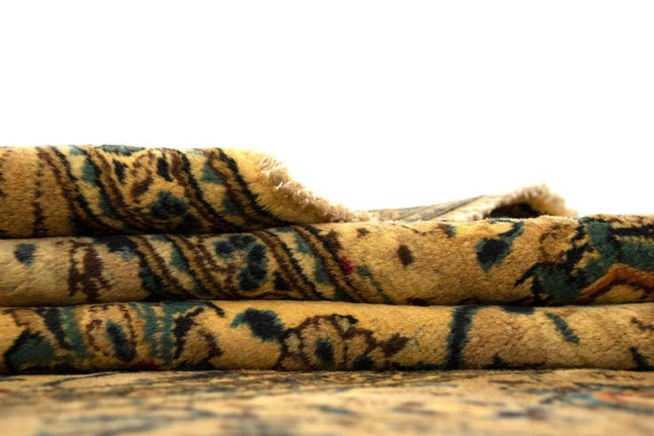 Detail image of 7' 11 x 11' 4 Hand Knotted Kashan Persian Wool Rug