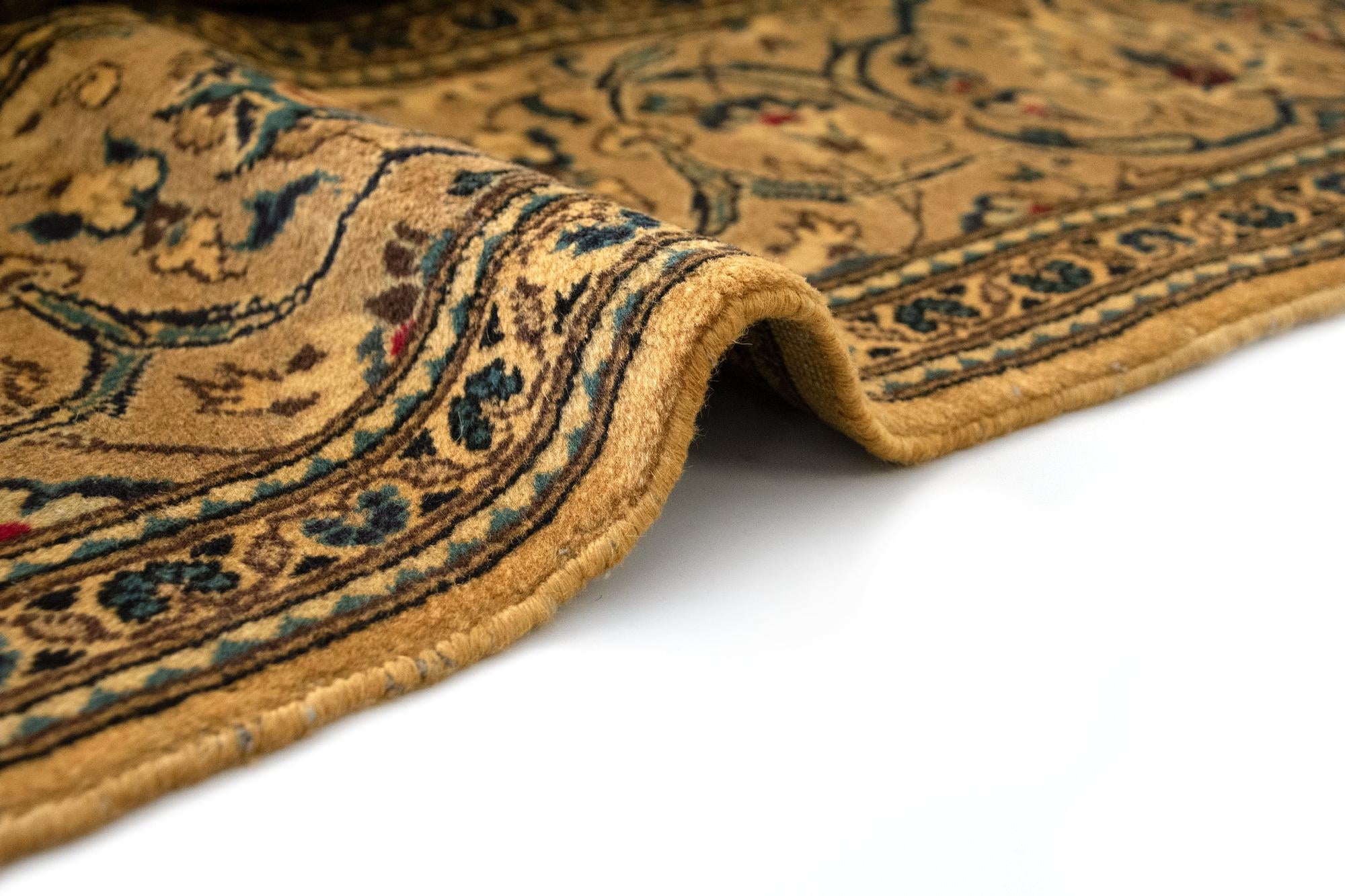 7' 11 x 11' 4 Hand Knotted Kashan Persian Wool Rug