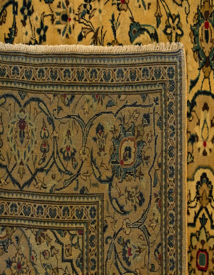 Detail image of 7' 11 x 11' 4 Hand Knotted Kashan Persian Wool Rug