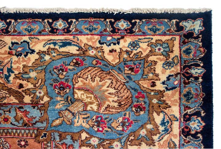 9' 7 x 12' 6 Hand Knotted Kashan Persian Rug