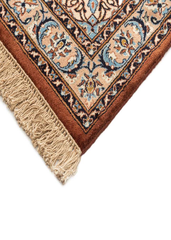 4' x 5' 10 Hand Knotted Kashan Oriental Wool Rug