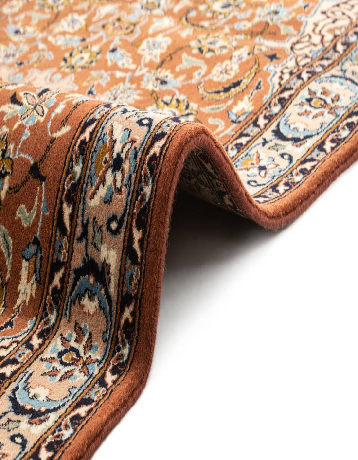 Detail image of 4' x 5' 10 Hand Knotted Kashan Oriental Wool Rug