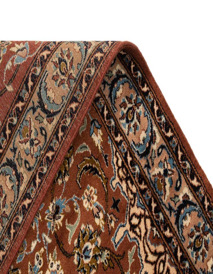 Detail image of 4' x 5' 10 Hand Knotted Kashan Oriental Wool Rug