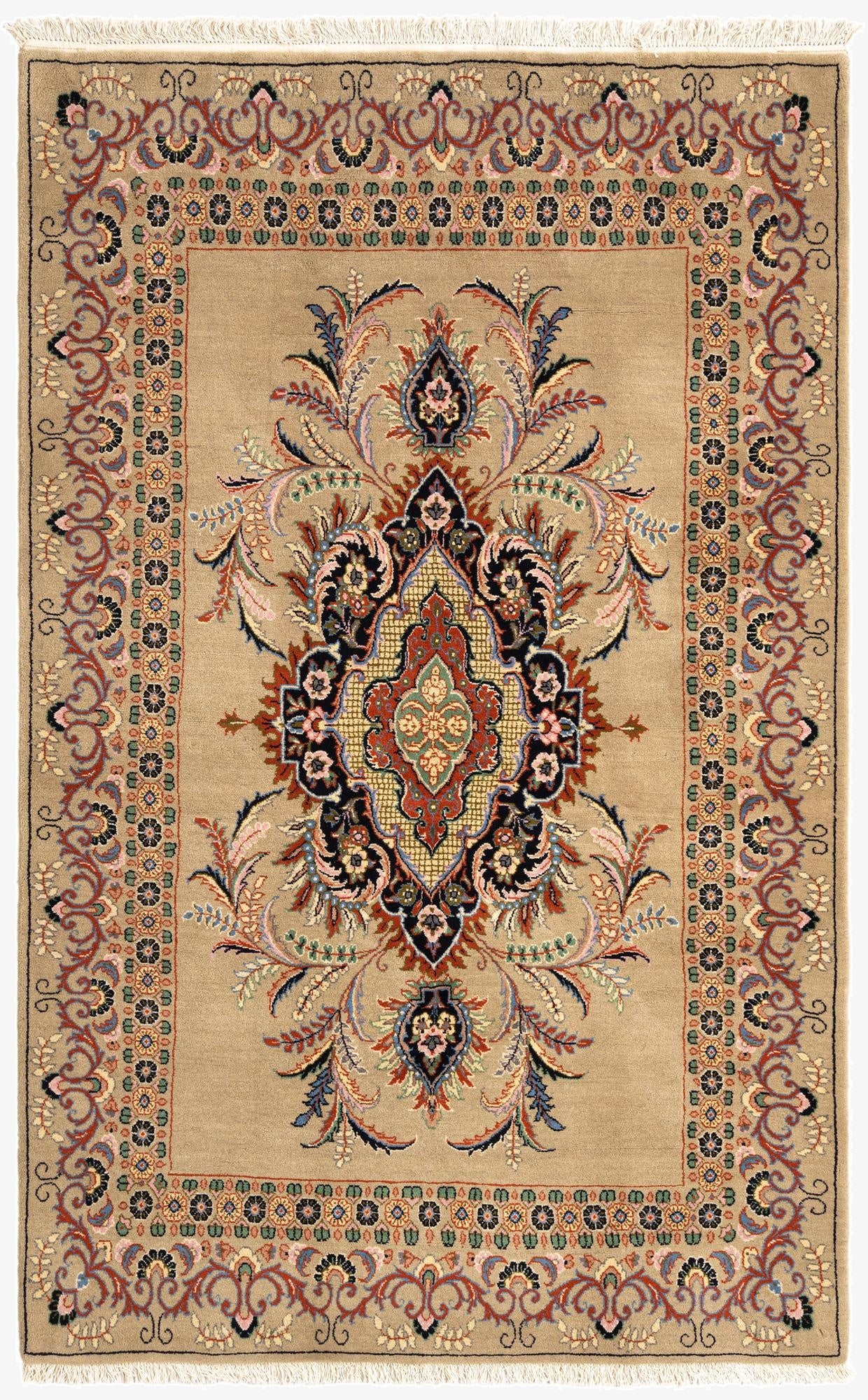 138cm x 217cm Kashan Rug