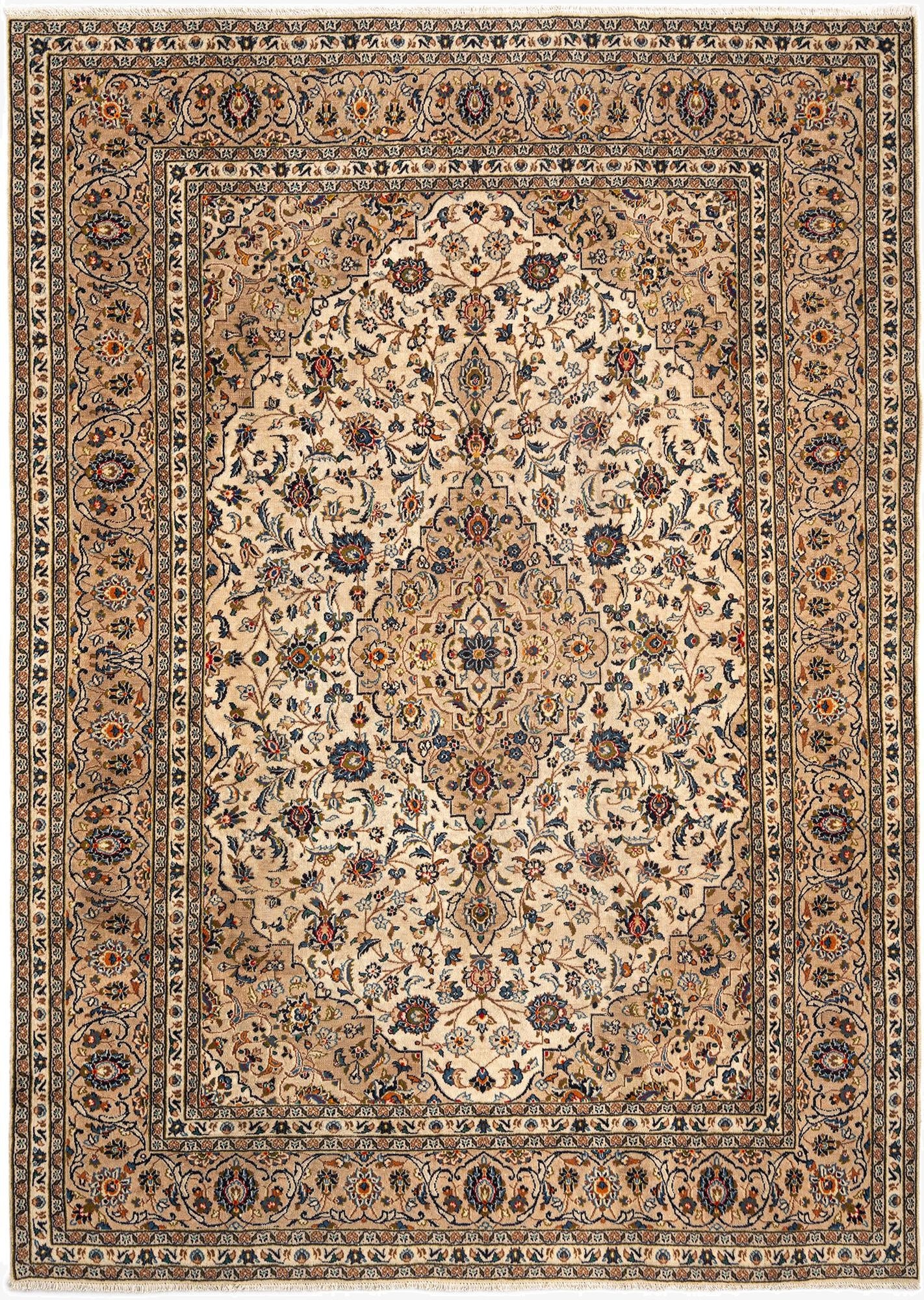 7' 11 x 11' Kashan Wool Rug