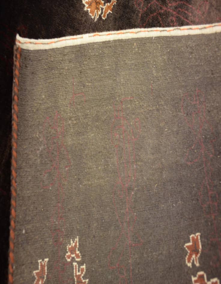 Detail image of 6' 7 x 9' 9 Hand Knotted Kashkuli Gabbeh Oriental Wool Rug