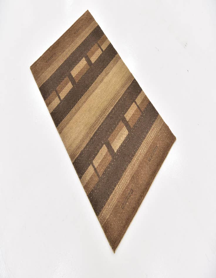 Detail image of 2' 7 x 4' 4 Hand Knotted Kashkuli Gabbeh Wool Rug