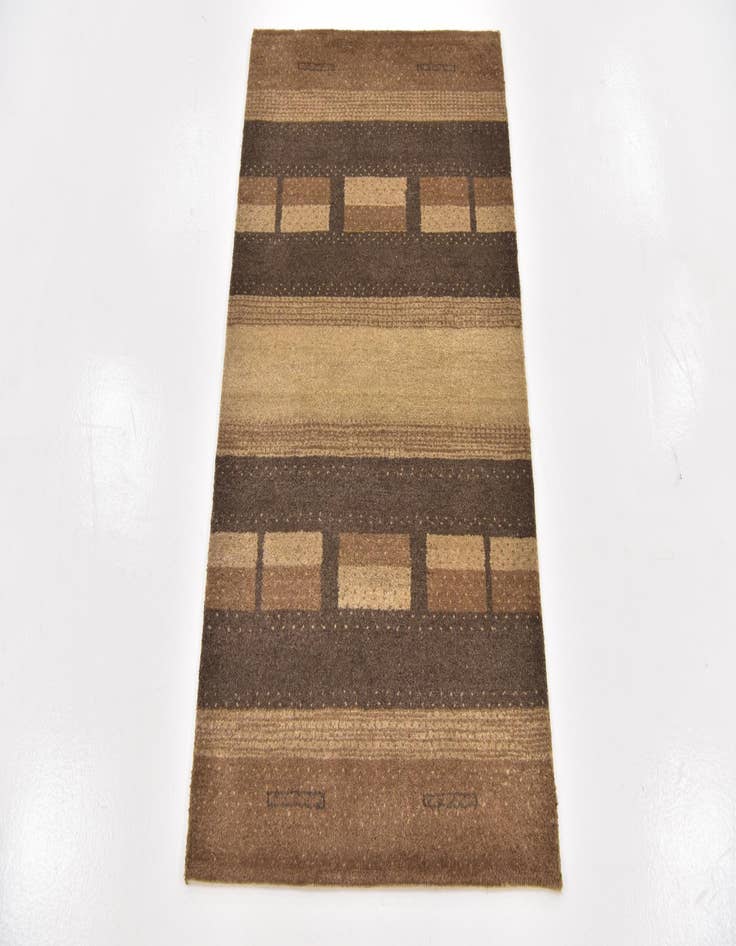 Detail image of 2' 7 x 4' 4 Hand Knotted Kashkuli Gabbeh Wool Rug