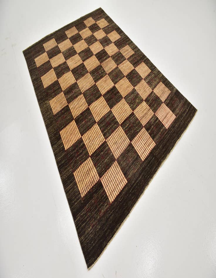 Detail image of 5' 9 x 8'  Hand Knotted Kashkuli Gabbeh Wool Rug