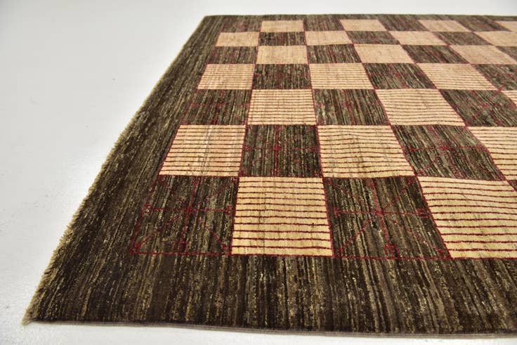 Detail image of 5' 9 x 8' Hand Knotted Kashkuli Gabbeh Wool Rug